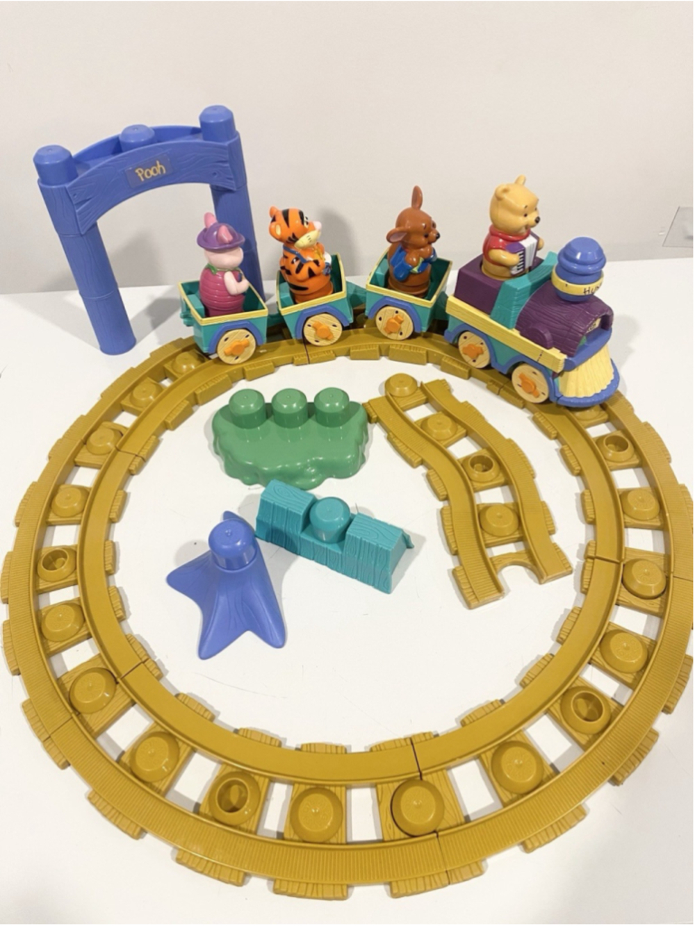Mega Blocks Winnie The Pooh Railway Set Incomplete Non Working
